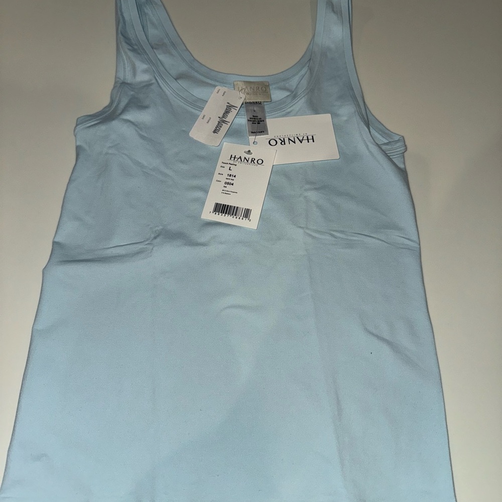 Hanro light blue touch feeling tank